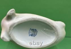 Royal Bayreuth Standing Trout Water Pitcher, c. 1900, 7.75