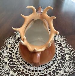 Royal Bayreuth Unmarked Elk Water Pitcher 7 x 9 Inch Excellent Condition