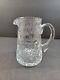 Royal Brierley Crystal Water Jug Pitcher Honeysuckle Pattern 6