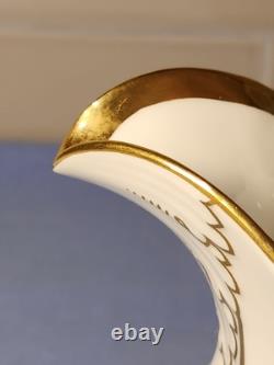 Royal Copenhagen Henriette Jug 444/8526 Rare 7.5 Gold Floral Milk Water Pitcher