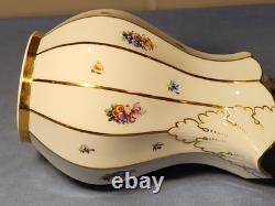 Royal Copenhagen Henriette Jug 444/8526 Rare 7.5 Gold Floral Milk Water Pitcher