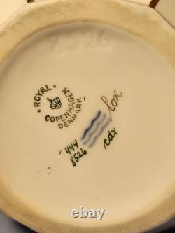 Royal Copenhagen Henriette Jug 444/8526 Rare 7.5 Gold Floral Milk Water Pitcher