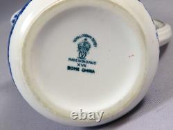 Royal Crown Derby Blue Mikado Water Jug Pitcher Pot RARE 5 tall England