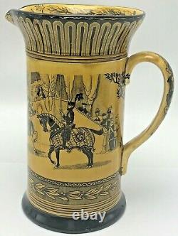 Royal Doulton Eglinton Tournament 1839 Pitcher Water Jug Medieval Jousting