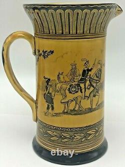 Royal Doulton Eglinton Tournament 1839 Pitcher Water Jug Medieval Jousting