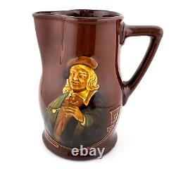 Royal Doulton Kingsware William Hogarth Whiskey Water Motto Pitcher Jug