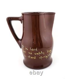 Royal Doulton Kingsware William Hogarth Whiskey Water Motto Pitcher Jug