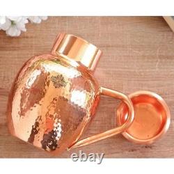 Royal Surahi Design Copper Jug Pitcher, Storage and Serving Water, Healthy