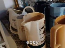 SCOTCH WHISKY WATER PITCHERs PUB JUG RARE 1920's 1930's Lot contains 55 all dif