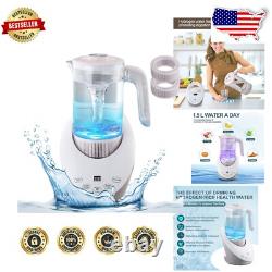 SPE/PEM Technology Hydrogen Water Jug 50 oz Large Capacity & Antioxidant Power