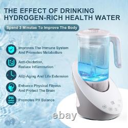 SPE/PEM Technology Hydrogen Water Jug 50 oz Large Capacity & Antioxidant Power