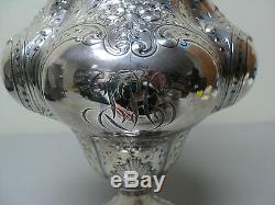 STUNNING ANTIQUE GORHAM STERLING SILVER TALL WATER PITCHER, 38.81 oz. TROY