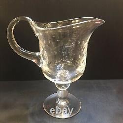 Saint Louis Bubbles Water Pitcher Jug Crystal Original Label Retails $770