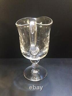 Saint Louis Bubbles Water Pitcher Jug Crystal Original Label Retails $770