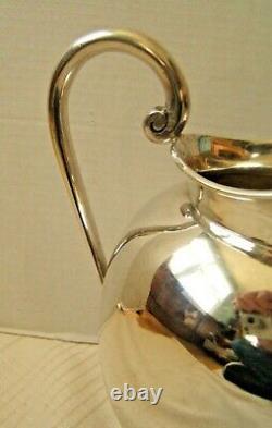 Sanborns Sterling Silver Water Pitcher Art Deco Design 736g