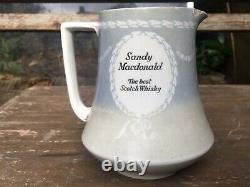 Sandy Macdonald Scotch Whisky Water Pub Jug early Shelley RARE