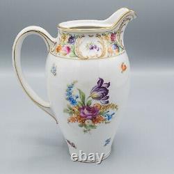 Schumann Empress Dresden Flowers Hot Water Jug Pitcher Coffee Pot MISSING Lid