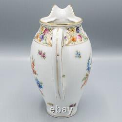 Schumann Empress Dresden Flowers Hot Water Jug Pitcher Coffee Pot MISSING Lid