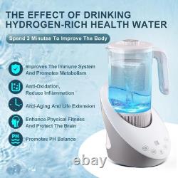 Self-Cleaning Hydrogen Water Pitcher 50 oz BPA-Free Jug for Health Enthusiasts