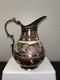 Set Of 2 Copper Pitcher Water Jug 2 Liters Flower Pattern +rare Beautiful Vase