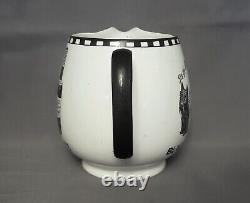 Shelley Black & White Buchanan's Scotch Whisky Advertising Water Pitcher Jug