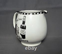 Shelley Black & White Buchanan's Scotch Whisky Advertising Water Pitcher Jug