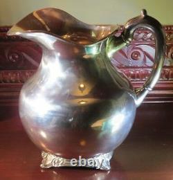 Silver Water Pitcher 850g Marked Liverpool Eagle 2 Sterling. 925 MBR Mexico DF