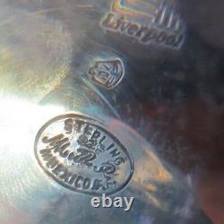 Silver Water Pitcher 850g Marked Liverpool Eagle 2 Sterling. 925 MBR Mexico DF