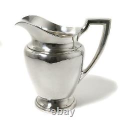 Silver water pitcher (jug) # M488. USA, Alvin 2 QT