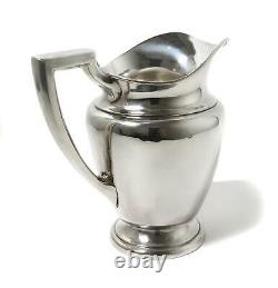 Silver water pitcher (jug) # M488. USA, Alvin 2 QT