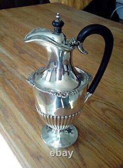 Solid Silver Claret Jug Ewer Water, Walker Hall Sheffield 1914