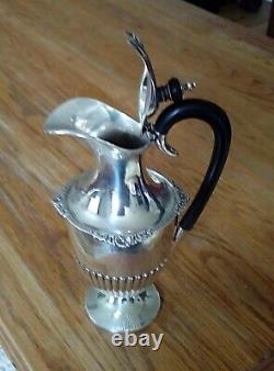 Solid Silver Claret Jug Ewer Water, Walker Hall Sheffield 1914