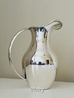 Solid Silver Claret Jug / Water Ewer C Zurita Modernist Design