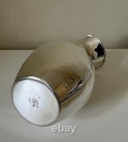 Solid Silver Claret Jug / Water Ewer C Zurita Modernist Design