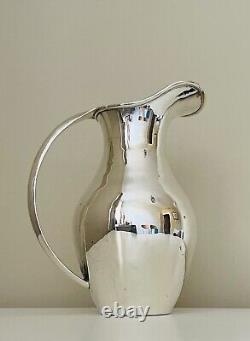 Solid Silver Claret Jug / Water Ewer C Zurita Modernist Design