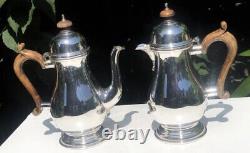 Solid Sterling Silver Hallmarked Luxury Tea Coffee Pot And Water Jug Pitcher Set