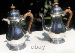 Solid Sterling Silver Hallmarked Luxury Tea Coffee Pot And Water Jug Pitcher Set