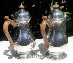 Solid Sterling Silver Hallmarked Luxury Tea Coffee Pot And Water Jug Pitcher Set