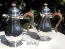 Solid Sterling Silver Hallmarked Luxury Tea Coffee Pot And Water Jug Pitcher Set