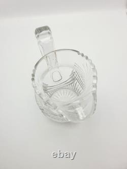 Splendid Antique Georgian Cut Glass Water Jug English 1820 Pitcher Décor