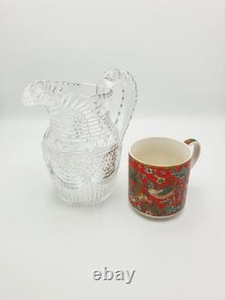 Splendid Antique Georgian Cut Glass Water Jug English 1820 Pitcher Décor