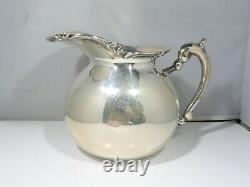 Squat Camusso Sterling Silver Water Pitcher 13.09 Troy Ounces