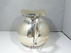 Squat Camusso Sterling Silver Water Pitcher 13.09 Troy Ounces