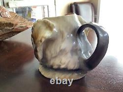 St. Bernard Dog Water Pitcher? Royal Bayreuth? Excellent Condition 9 Inch