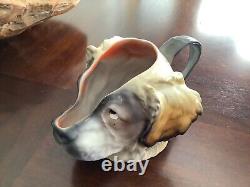 St. Bernard Dog Water Pitcher? Royal Bayreuth? Excellent Condition 9 Inch