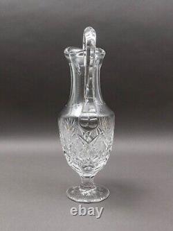 St. Louis France Florence Cut Crystal Water Jug Pitcher Beverage Holder 13 1/4