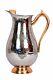 Stainless Steel Royal Hammered Design Jug Pitcher, Serving Water Copper Handle