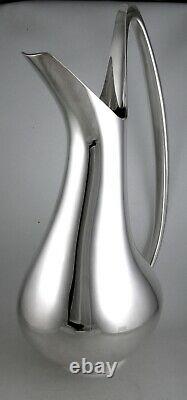 Sterling Georg Jensen'Swan' large water pitcher by Henning Koppel no. 1052