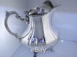 Sterling POOLE Water Pitcher LANCASTER ROSE no mono Mint Cond