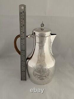 Sterling Silver EWER / WATER JUG 1845 London JOHN FIGG Victorian Antique Silver